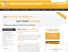 Tablet Screenshot of licenciadeaperturacastellon.es